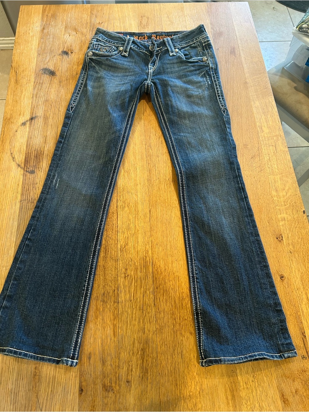 Rock Revival Dark Blue Flare Jeans